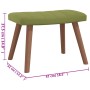 Silla mecedora con reposapiés terciopelo verde claro de , Mecedoras - Ref: Foro24-327757, Precio: 158,30 €, Descuento: %