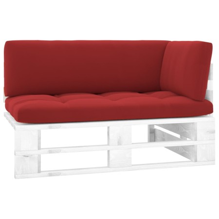 Eckgartensofa aus weiß imprägnierten Kiefernholzpaletten von , Modulare Sofas für den Außenbereich - Ref: Foro24-3066571, Pre...