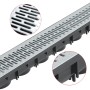 Drainage channels 3 units galvanized steel 3 m by vidaXL, Drains - Ref: Foro24-142877, Price: 84,92 €, Discount: %