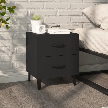 Black nightstand 40x35x47.5 cm by vidaXL, Nightstands - Ref: Foro24-811990, Price: 55,19 €, Discount: %