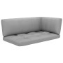 Eckgartensofa aus weiß imprägnierten Kiefernholzpaletten von , Modulare Sofas für den Außenbereich - Ref: Foro24-3066567, Pre...