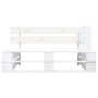 2-seater pallet sofa with white impregnated pine wood cushions by , Garden sets - Ref: Foro24-3066642, Price: 208,23 €, Disco...