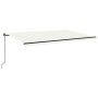 Cream manual retractable awning 500x350 cm by , Awnings - Ref: Foro24-3069222, Price: 545,99 €, Discount: %