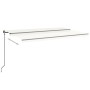 Cream manual retractable awning 500x350 cm by , Awnings - Ref: Foro24-3069222, Price: 545,99 €, Discount: %