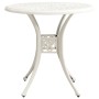 Bistro table and chairs 5 pieces white cast aluminum by , Garden sets - Ref: Foro24-3070609, Price: 663,98 €, Discount: %