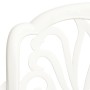 Mesa y sillas de bistró 3 piezas aluminio fundido blanco de , Conjuntos de jardín - Ref: Foro24-3070573, Precio: 487,40 €, De...