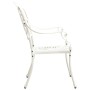 Bistro table and chairs 5 pieces white cast aluminum by , Garden sets - Ref: Foro24-3070600, Price: 809,09 €, Discount: %