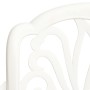 Mesa y sillas de bistró 5 piezas aluminio fundido blanco de , Conjuntos de jardín - Ref: Foro24-3070600, Precio: 794,99 €, De...