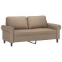 2-seater sofa with cappuccino synthetic leather cushions 140 cm by , Sofas - Ref: Foro24-3200934, Price: 268,60 €, Discount: %