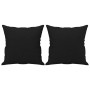 2-seater sofa with black microfiber fabric cushions 140 cm by , Sofas - Ref: Foro24-3200974, Price: 268,80 €, Discount: %