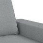 3-Sitzer-Sofa mit Hocker aus hellgrauem Stoff, 180 cm von , Sofas - Ref: Foro24-3201151, Preis: 372,15 €, Rabatt: %