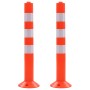 Plastic traffic control bollards 75 cm 2 units by vidaXL, Parking signs and fords - Ref: Foro24-142828, Price: 54,86 €, Disco...