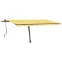 Toldo retráctil manual con luz LED amarillo y blanco 500x350 cm de , Toldos - Ref: Foro24-3069863, Precio: 624,71 €, Descuent...