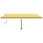 Toldo retráctil manual con luz LED amarillo y blanco 500x350 cm de , Toldos - Ref: Foro24-3069863, Precio: 624,71 €, Descuent...