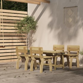 Garden dining set 5 pieces impregnated pine wood by , Garden sets - Ref: Foro24-3096604, Price: 582,80 €, Discount: %