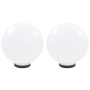 LED ball lamp set 2 spherical pieces 30 cm PMMA by vidaXL, Outdoor lighting - Ref: Foro24-50656, Price: 54,99 €, Discount: %