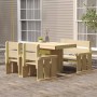 Garten-Essgruppe 4-teilig aus imprägniertem Kiefernholz von , Gartensets - Ref: Foro24-3096612, Preis: 397,65 €, Rabatt: %