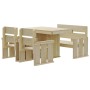 Garden dining set 4 pieces impregnated pine wood by , Garden sets - Ref: Foro24-3096612, Price: 374,99 €, Discount: %