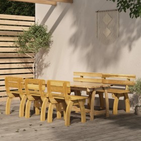 Garden dining set 5 pieces impregnated pine wood by , Garden sets - Ref: Foro24-3096606, Price: 581,77 €, Discount: %