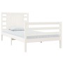 Solid white pine wood bed frame 100x200 cm by , Beds and slatted bases - Ref: Foro24-3104274, Price: 125,54 €, Discount: %