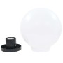 Set of 2 spherical LED ball lamps 25 cm PMMA by vidaXL, Outdoor lighting - Ref: Foro24-50655, Price: 49,61 €, Discount: %