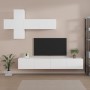 TV furniture set 7 pieces white plywood by , TV Furniture - Ref: Foro24-3114518, Price: 240,20 €, Discount: %