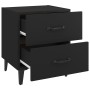 Black nightstand 40x35x47.5 cm by vidaXL, Nightstands - Ref: Foro24-811990, Price: 55,19 €, Discount: %