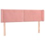 Cabecero de terciopelo rosa 147x16x78/88 cm de , Cabeceros y pies de cama - Ref: Foro24-3118681, Precio: 72,99 €, Descuento: %