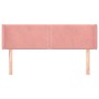 Cabecero de terciopelo rosa 147x16x78/88 cm de , Cabeceros y pies de cama - Ref: Foro24-3118681, Precio: 72,99 €, Descuento: %