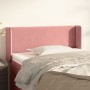 Pink velvet headboard 93x16x78/88 cm by , Headboards and footboards - Ref: Foro24-3118669, Price: 52,66 €, Discount: %