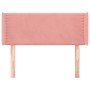 Pink velvet headboard 93x16x78/88 cm by , Headboards and footboards - Ref: Foro24-3118669, Price: 52,66 €, Discount: %