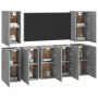 TV furniture 7 pcs Sonoma gray plywood 30.5x30x60 cm by , TV Furniture - Ref: Foro24-3120336, Price: 202,66 €, Discount: %