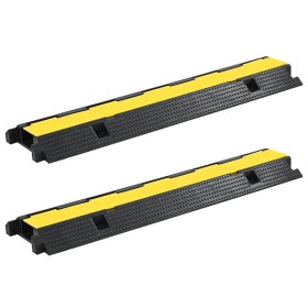 Protective cable ramps 2 units 1 channel rubber 100 cm by vidaXL, Road and traffic signs - Ref: Foro24-142833, Price: 68,78 €...