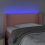 Pink velvet headboard with LED 103x16x78/88 cm by , Headboards and footboards - Ref: Foro24-3123143, Price: 54,91 €, Discount: %