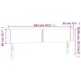 Cabecero con LED de terciopelo rosa 163x16x78/88 cm de , Cabeceros y pies de cama - Ref: Foro24-3123155, Precio: 78,03 €, Des...