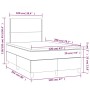 Cama box spring colchón y LED terciopelo rosa 120x200 cm de , Camas y somieres - Ref: Foro24-3136058, Precio: 442,33 €, Descu...