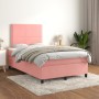 Box spring bed with pink velvet mattress 120x200 cm by , Beds and slatted bases - Ref: Foro24-3142958, Price: 432,72 €, Disco...