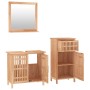 Conjunto de muebles de baño 3 piezas madera maciza de nogal de , Muebles de baño - Ref: Foro24-3185784, Precio: 191,62 €, Des...