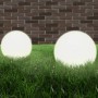 Set of 2 spherical LED ball lamps 40 cm PMMA by vidaXL, Outdoor lighting - Ref: Foro24-50657, Price: 117,06 €, Discount: %