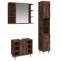 Set de muebles baño 3 pzas madera contrachapada roble ahumado de , Muebles de baño - Ref: Foro24-3187606, Precio: 188,24 €, D...