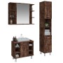 Set de muebles baño 3 pzas madera contrachapada roble ahumado de , Muebles de baño - Ref: Foro24-3187606, Precio: 188,24 €, D...