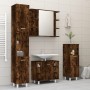 4-piece smoke oak plywood bathroom furniture set by , Bathroom furniture - Ref: Foro24-3187612, Price: 230,73 €, Discount: %