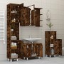 4-piece smoke oak plywood bathroom furniture set by , Bathroom furniture - Ref: Foro24-3187612, Price: 230,73 €, Discount: %