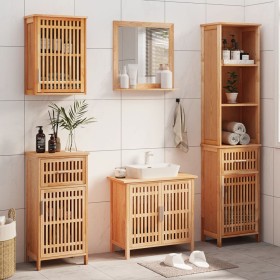 5-piece solid walnut wood bathroom furniture set by , Bathroom furniture - Ref: Foro24-3185786, Price: 387,82 €, Discount: %