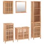 Conjunto de muebles de baño 5 piezas madera maciza de nogal de , Muebles de baño - Ref: Foro24-3185786, Precio: 387,82 €, Des...