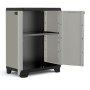 Keter Mueble bajo de almacenamiento Planet gris y negro de , Taquillas y armarios de almacenamiento - Ref: Foro24-445035, Pre...