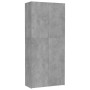 Cement gray engineered wood storage cabinet 80x35.5x180cm by , Lockers and storage cabinets - Ref: Foro24-800004, Price: 269,...