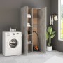 Cement gray engineered wood storage cabinet 80x35.5x180cm by , Lockers and storage cabinets - Ref: Foro24-800004, Price: 269,...