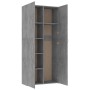 Cement gray engineered wood storage cabinet 80x35.5x180cm by , Lockers and storage cabinets - Ref: Foro24-800004, Price: 269,...