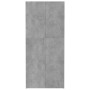 Cement gray engineered wood storage cabinet 80x35.5x180cm by , Lockers and storage cabinets - Ref: Foro24-800004, Price: 269,...